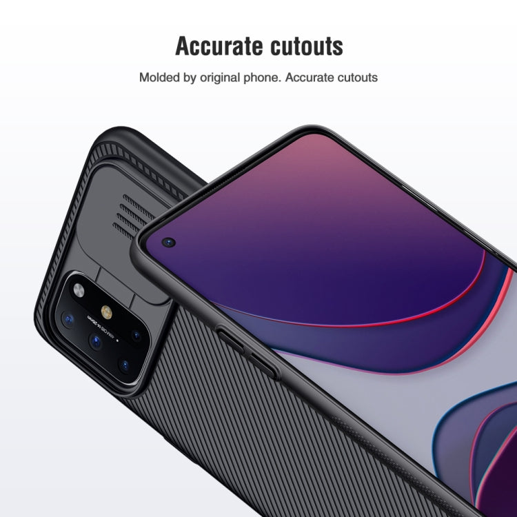 For OnePlus 8T NILLKIN Black Mirror Series PC Camshield Full Coverage Dust-proof Scratch Resistant Phone Case(Black)