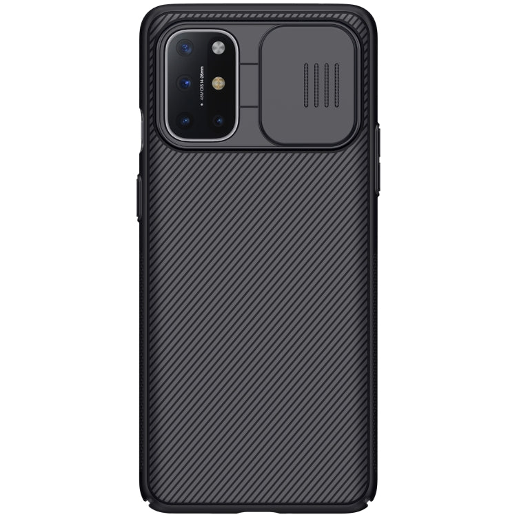 For OnePlus 8T NILLKIN Black Mirror Series PC Camshield Full Coverage Dust-proof Scratch Resistant Phone Case(Black)