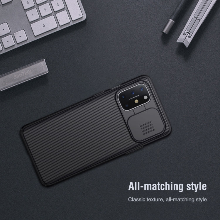 For OnePlus 8T NILLKIN Black Mirror Series PC Camshield Full Coverage Dust-proof Scratch Resistant Phone Case(Black)