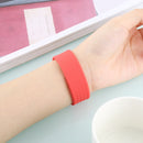 Single-turn Woven Pattern Silicone Watch Band For Apple Watch Series 7 41mm / 6 & SE & 5 & 4 40mm / 3 & 2 & 1 38mm, Size:M(Watermelon Red)