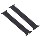 Single-turn Woven Pattern Silicone Watch Band For Apple Watch Series 7 45mm / 6 & SE & 5 & 4 44mm / 3 & 2 & 1 42mm, Size:L(Black)