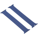 Single-turn Woven Pattern Silicone Watch Band For Apple Watch Series 7 45mm / 6 & SE & 5 & 4 44mm / 3 & 2 & 1 42mm, Size:L(Blue)