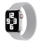 Single-turn Woven Pattern Silicone Watch Band For Apple Watch Series 7 45mm / 6 & SE & 5 & 4 44mm / 3 & 2 & 1 42mm, Size:L(Grey)