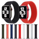 Single-turn Woven Pattern Silicone Watch Band For Apple Watch Series 7 45mm / 6 & SE & 5 & 4 44mm / 3 & 2 & 1 42mm, Size:L(Grey)