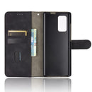 For LG Wing 5G Solid Color Skin Feel Magnetic Buckle Horizontal Flip Calf Texture PU Leather Case with Holder & Card Slots & Wallet(Black)