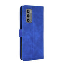 For LG Wing 5G Solid Color Skin Feel Magnetic Buckle Horizontal Flip Calf Texture PU Leather Case with Holder & Card Slots & Wallet(Blue)