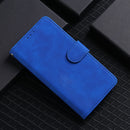 For LG Wing 5G Solid Color Skin Feel Magnetic Buckle Horizontal Flip Calf Texture PU Leather Case with Holder & Card Slots & Wallet(Blue)