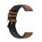 22mm Silicone Leather Watch Band for Huawei Watch GT 2 46mm(Brown)