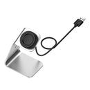 For Samsung R500 / Galaxy Watch 3 Universal Aluminum Alloy Magnetic Charger Holder with Chip Protection, Support Fast Charging(Silver)