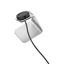 For Samsung R500 / Galaxy Watch 3 Universal Aluminum Alloy Magnetic Charger Holder with Chip Protection, Support Fast Charging(Silver)