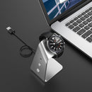 For Samsung R500 / Galaxy Watch 3 Universal Aluminum Alloy Magnetic Charger Holder with Chip Protection, Support Fast Charging(Silver)