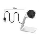 For Samsung R800 / Galaxy Watch Universal Aluminum Alloy Magnetic Charger Holder with Chip Protection, Support Fast Charging(Silver)