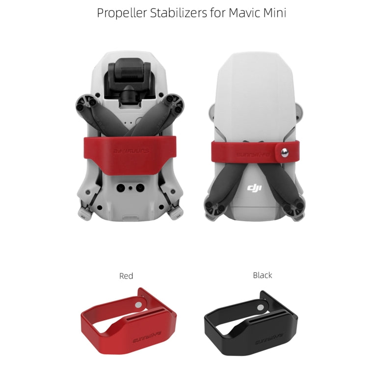 Sunnylife MM-Q9240 Silicone Propeller Stabilizer Holder Protection Accessories for DJI Mavic Mini / Mini 2(Black)