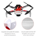 Sunnylife MM-TZ439 Waterproof PVC Drone Body + Arm + Remote Control Decorative Protective Stickers Set for DJI Mavic Mini(Shark Red)