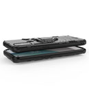 For OnePlus Nord N10 5G PC + TPU Shockproof Protective Case with Magnetic Ring Holder(Blue)