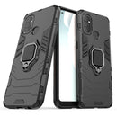 For OnePlus Nord N100 PC + TPU Shockproof Protective Case with Magnetic Ring Holder(Black)