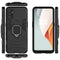 For OnePlus Nord N100 PC + TPU Shockproof Protective Case with Magnetic Ring Holder(Black)