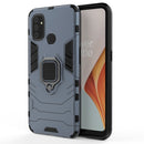 For OnePlus Nord N100 PC + TPU Shockproof Protective Case with Magnetic Ring Holder(Blue)
