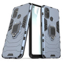 For OnePlus Nord N100 PC + TPU Shockproof Protective Case with Magnetic Ring Holder(Blue)