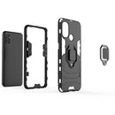 For OnePlus Nord N100 PC + TPU Shockproof Protective Case with Magnetic Ring Holder(Blue)