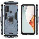 For OnePlus Nord N100 PC + TPU Shockproof Protective Case with Magnetic Ring Holder(Blue)