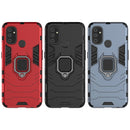 For OnePlus Nord N100 PC + TPU Shockproof Protective Case with Magnetic Ring Holder(Blue)