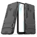 For OnePlus Nord N100 Shockproof PC + TPU Protective Case with Hidden Holder(Black)