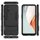 For OnePlus Nord N100 Shockproof PC + TPU Protective Case with Hidden Holder(Black)