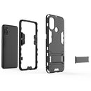 For OnePlus Nord N100 Shockproof PC + TPU Protective Case with Hidden Holder(Red)