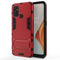 For OnePlus Nord N100 Shockproof PC + TPU Protective Case with Hidden Holder(Red)