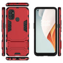 For OnePlus Nord N100 Shockproof PC + TPU Protective Case with Hidden Holder(Red)