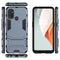For OnePlus Nord N100 Shockproof PC + TPU Protective Case with Hidden Holder(Navy Blue)