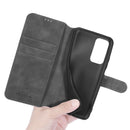For Xiaomi Mi 10T / 10T Pro DG.MING Retro Oil Side Horizontal Flip Case with Holder & Card Slots & Wallet(Grey)