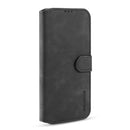 For Xiaomi Mi 10T / 10T Pro DG.MING Retro Oil Side Horizontal Flip Case with Holder & Card Slots & Wallet(Black)