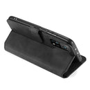 For Xiaomi Mi 10T / 10T Pro DG.MING Retro Oil Side Horizontal Flip Case with Holder & Card Slots & Wallet(Black)