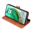 For Xiaomi Mi 10T / 10T Pro DG.MING Retro Oil Side Horizontal Flip Case with Holder & Card Slots & Wallet(Brown)