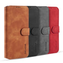 For Xiaomi Mi 10T / 10T Pro DG.MING Retro Oil Side Horizontal Flip Case with Holder & Card Slots & Wallet(Black)