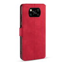 For Xiaomi Poco X3 NFC DG.MING Retro Oil Side Horizontal Flip Case with Holder & Card Slots & Wallet(Red)