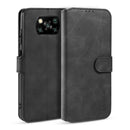 For Xiaomi Poco X3 NFC DG.MING Retro Oil Side Horizontal Flip Case with Holder & Card Slots & Wallet(Black)