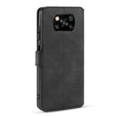 For Xiaomi Poco X3 NFC DG.MING Retro Oil Side Horizontal Flip Case with Holder & Card Slots & Wallet(Black)