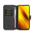 For Xiaomi Poco X3 NFC DG.MING Retro Oil Side Horizontal Flip Case with Holder & Card Slots & Wallet(Black)