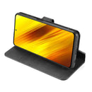 For Xiaomi Poco X3 NFC DG.MING Retro Oil Side Horizontal Flip Case with Holder & Card Slots & Wallet(Black)
