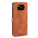 For Xiaomi Poco X3 NFC DG.MING Retro Oil Side Horizontal Flip Case with Holder & Card Slots & Wallet(Brown)