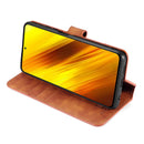For Xiaomi Poco X3 NFC DG.MING Retro Oil Side Horizontal Flip Case with Holder & Card Slots & Wallet(Brown)