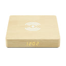 W50 Wooden Clock Wireless Charger (Yellow Wood)