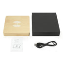 W50 Wooden Clock Wireless Charger (Yellow Wood)