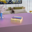 W50 Wooden Clock Wireless Charger (Yellow Wood)