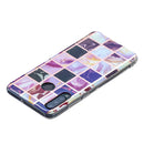 For Huawei P30 Lite Flat Plating Splicing Gilding Protective Case(Square Color Matching)