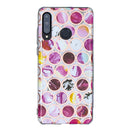 For Huawei P30 Lite Flat Plating Splicing Gilding Protective Case(Round Color Matching)