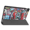 For Lenovo Tab P11 (TB-J606F) Custer Painted Pattern Horizontal Flip Smart Flat PU Leather Case with Sleep / Wake-up Function & 3-Fold Holder(Graffiti)